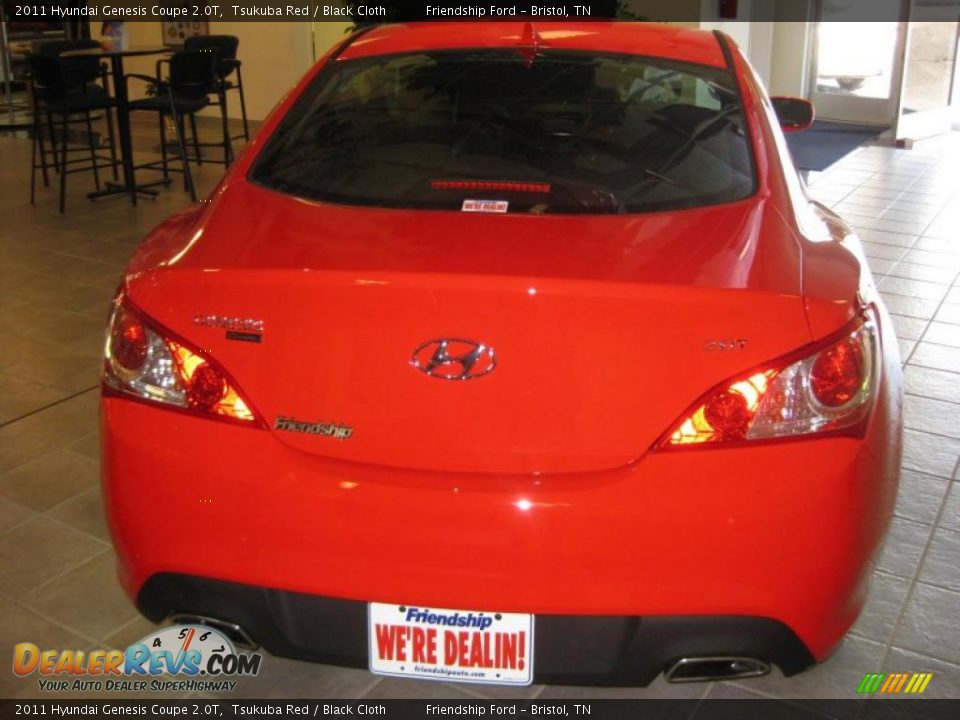 2011 Hyundai Genesis Coupe 2.0T Tsukuba Red / Black Cloth Photo #7
