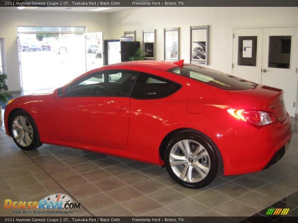 2011 Hyundai Genesis Coupe 2.0T Tsukuba Red / Black Cloth Photo #8