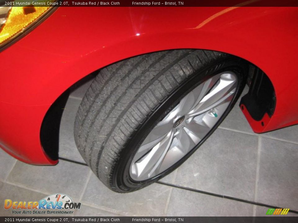 2011 Hyundai Genesis Coupe 2.0T Tsukuba Red / Black Cloth Photo #9
