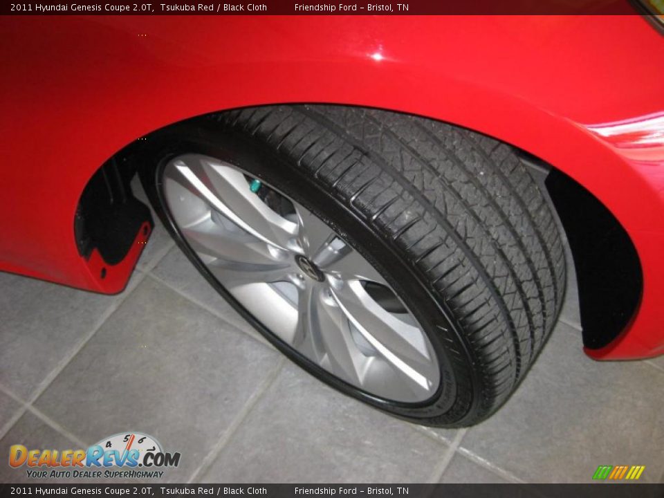 2011 Hyundai Genesis Coupe 2.0T Tsukuba Red / Black Cloth Photo #10