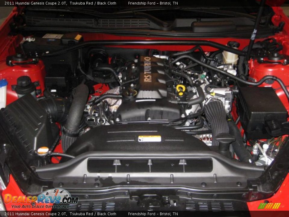 2011 Hyundai Genesis Coupe 2.0T 2.0 Liter Turbocharged DOHC 16-Valve CVVT 4 Cylinder Engine Photo #11