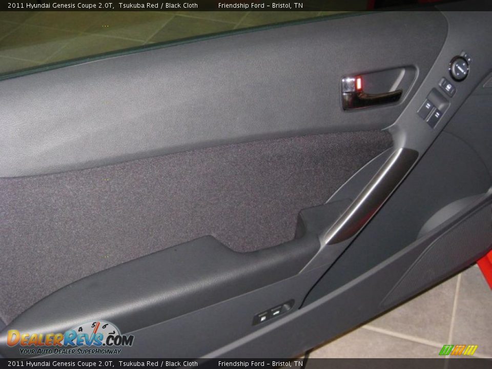 2011 Hyundai Genesis Coupe 2.0T Tsukuba Red / Black Cloth Photo #15