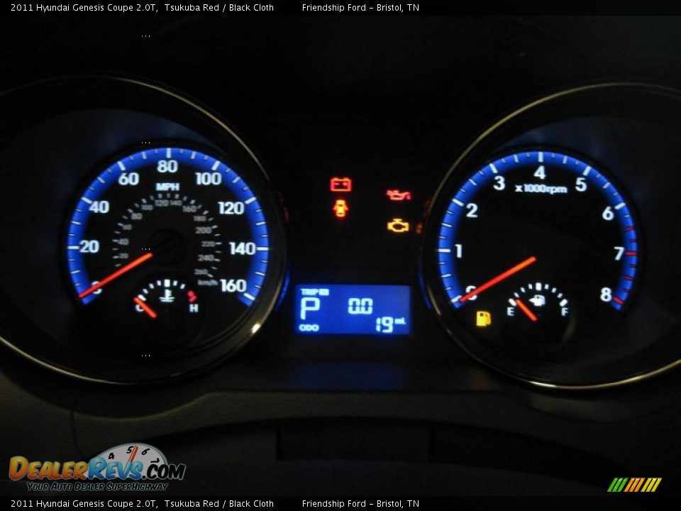 2011 Hyundai Genesis Coupe 2.0T Gauges Photo #27