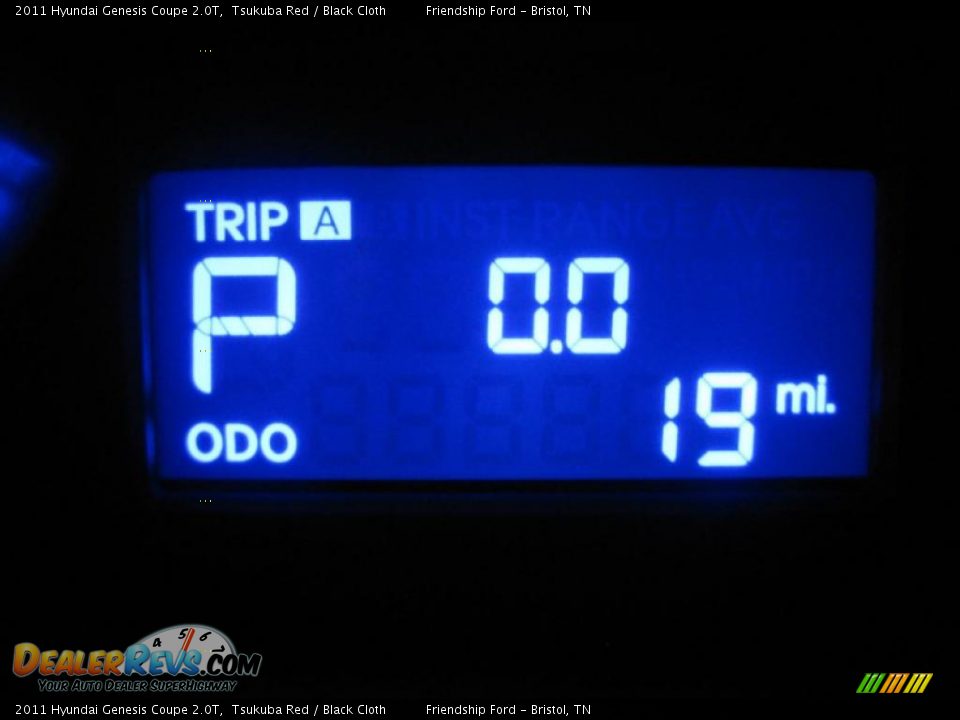 2011 Hyundai Genesis Coupe 2.0T Tsukuba Red / Black Cloth Photo #28