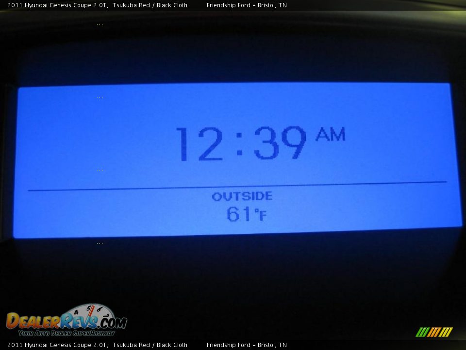 2011 Hyundai Genesis Coupe 2.0T Tsukuba Red / Black Cloth Photo #29
