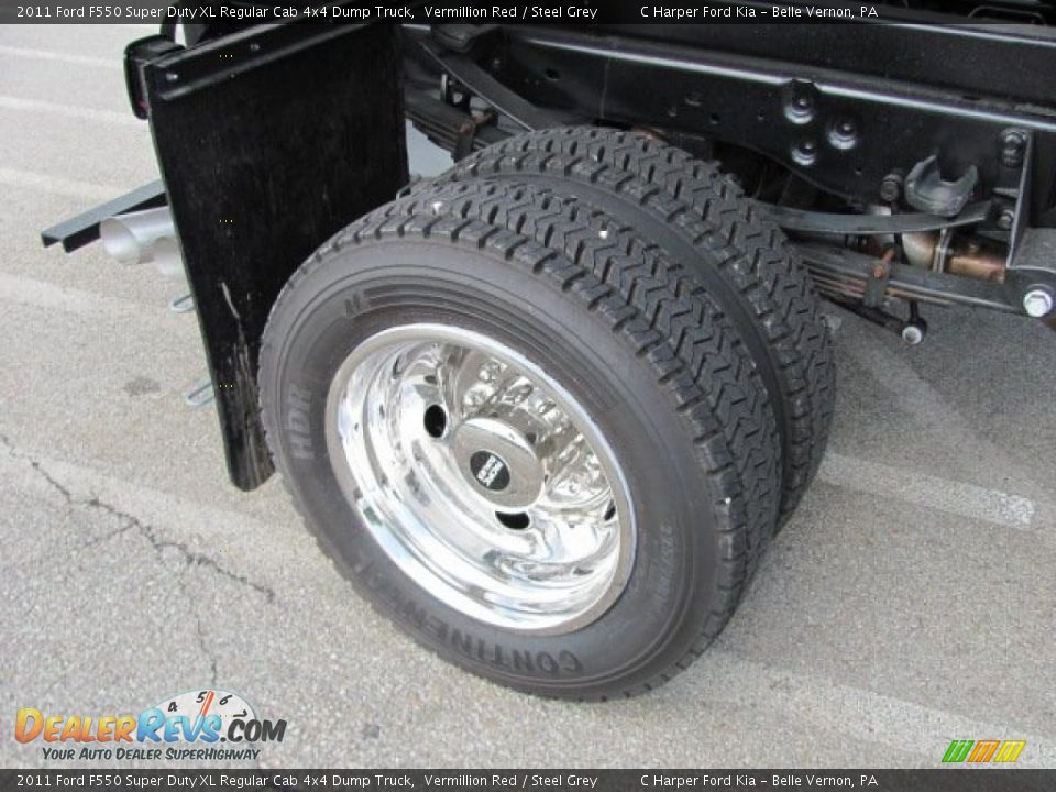 2011 Ford F550 Super Duty XL Regular Cab 4x4 Dump Truck Wheel Photo #13