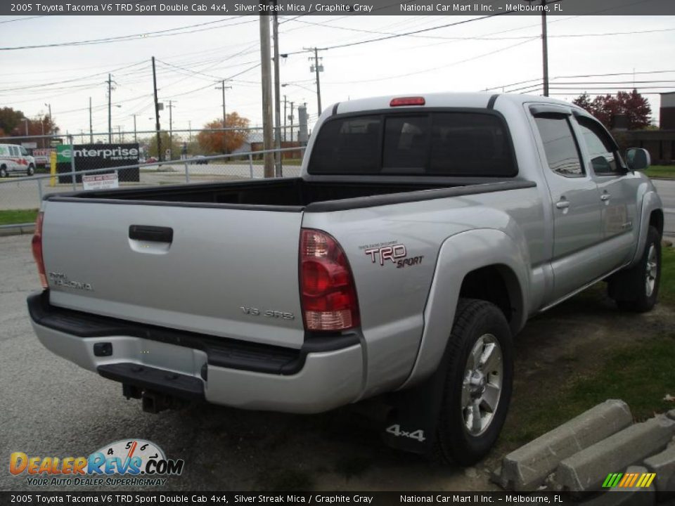 2005 Toyota Tacoma V6 TRD Sport Double Cab 4x4 Silver Streak Mica / Graphite Gray Photo #4