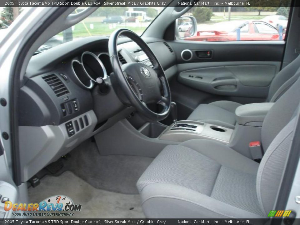 Graphite Gray Interior - 2005 Toyota Tacoma V6 TRD Sport Double Cab 4x4 Photo #7