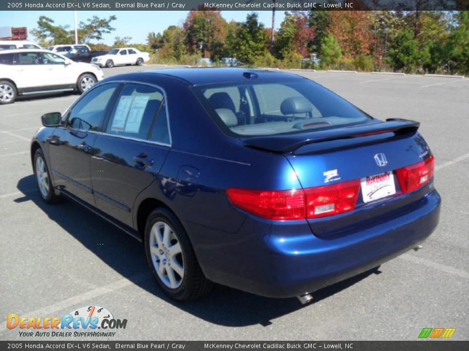 2005 Honda Accord EX-L V6 Sedan Eternal Blue Pearl / Gray Photo #2