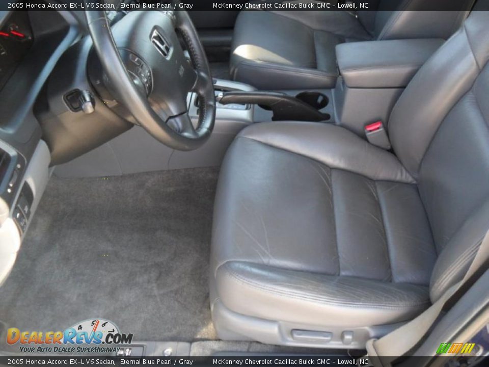 2005 Honda Accord EX-L V6 Sedan Eternal Blue Pearl / Gray Photo #8