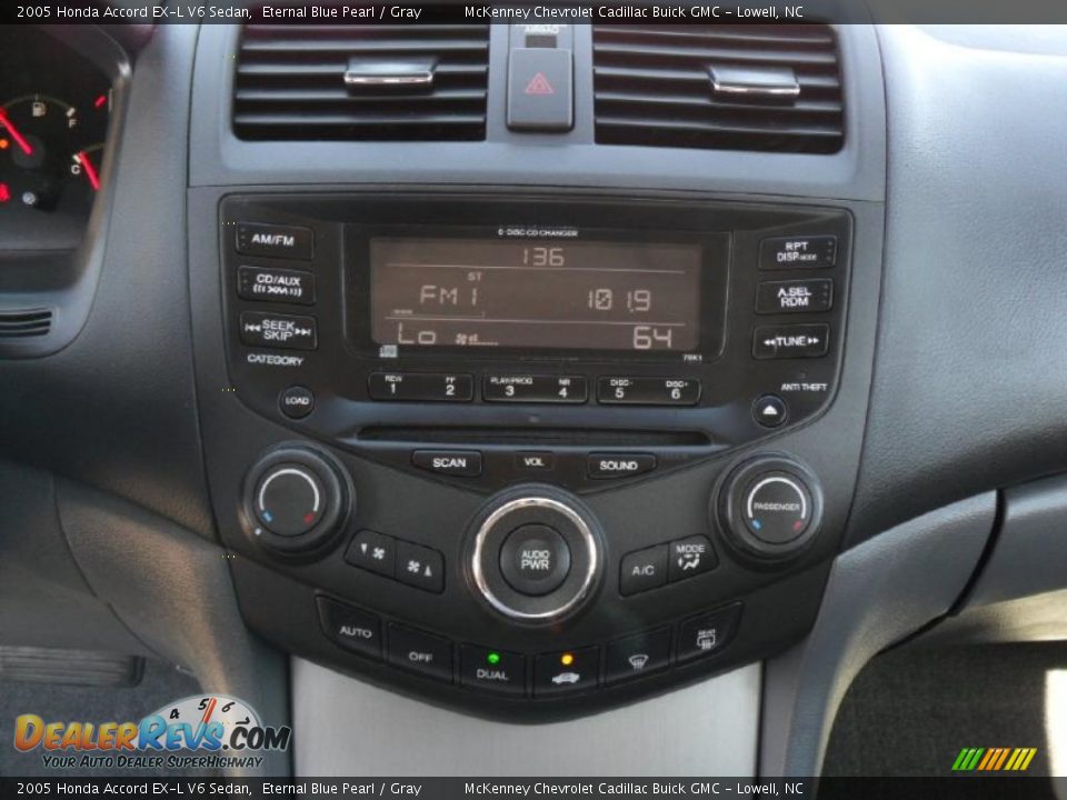 2005 Honda Accord EX-L V6 Sedan Eternal Blue Pearl / Gray Photo #12