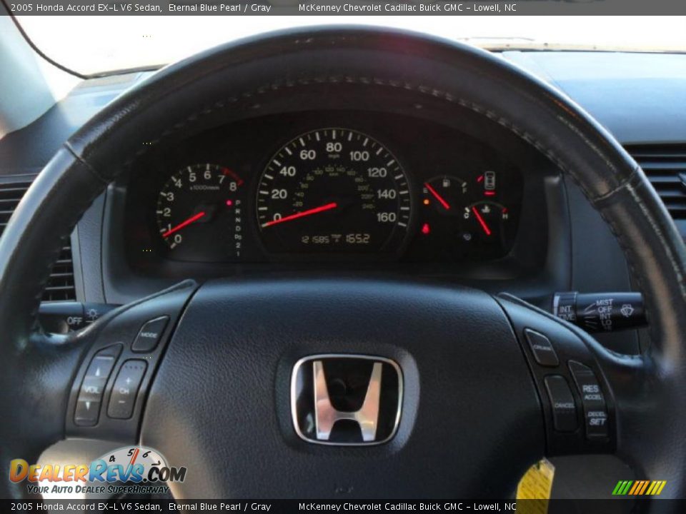 2005 Honda Accord EX-L V6 Sedan Eternal Blue Pearl / Gray Photo #13
