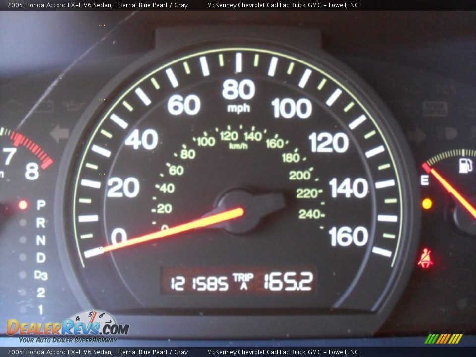 2005 Honda Accord EX-L V6 Sedan Eternal Blue Pearl / Gray Photo #14