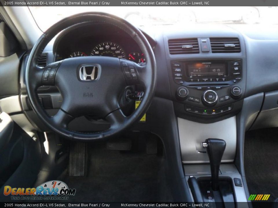 2005 Honda Accord EX-L V6 Sedan Eternal Blue Pearl / Gray Photo #16