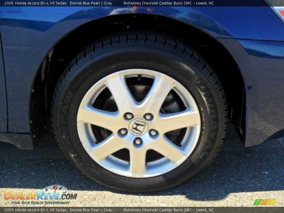 2005 Honda Accord EX-L V6 Sedan Eternal Blue Pearl / Gray Photo #24