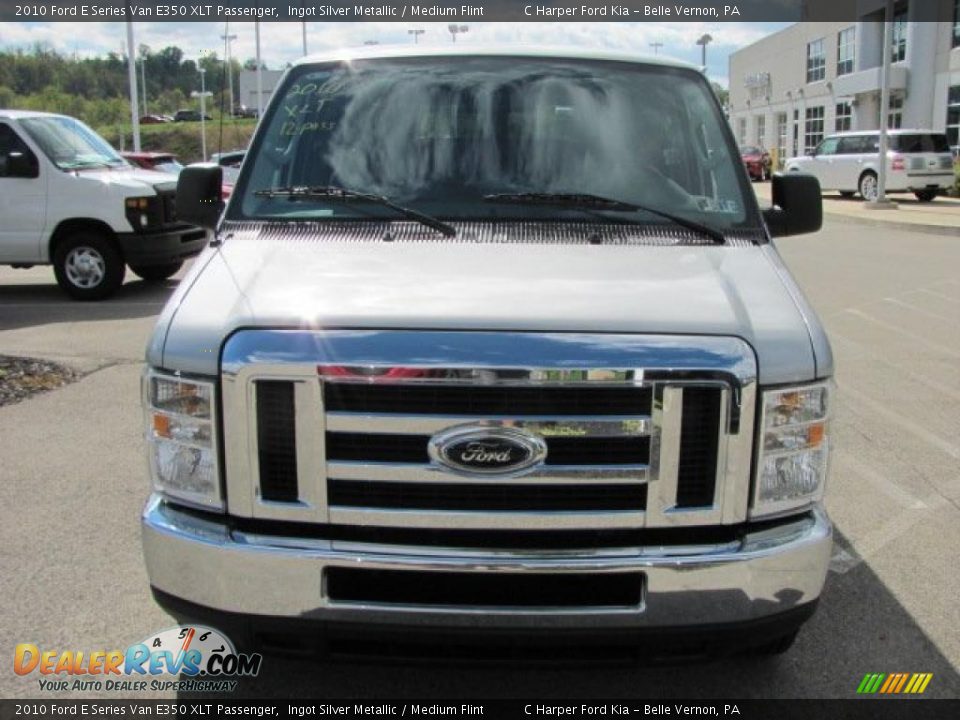 2010 Ford E Series Van E350 XLT Passenger Ingot Silver Metallic / Medium Flint Photo #4