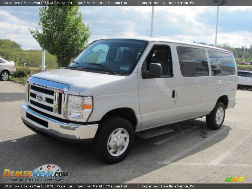 2010 Ford E Series Van E350 XLT Passenger Ingot Silver Metallic / Medium Flint Photo #5