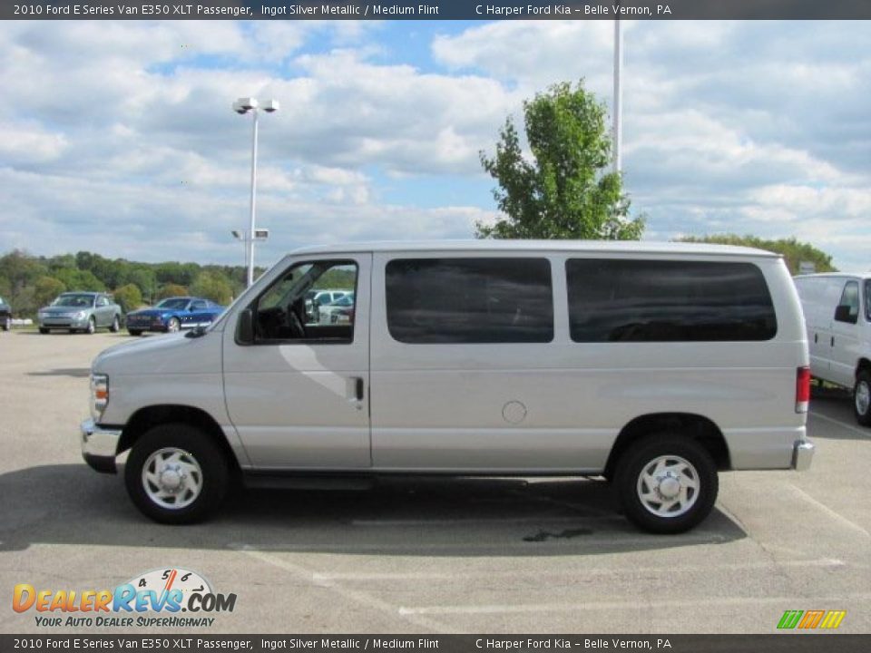 2010 Ford E Series Van E350 XLT Passenger Ingot Silver Metallic / Medium Flint Photo #6