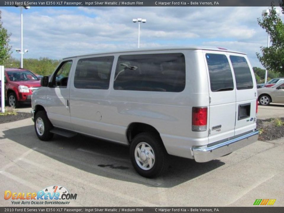2010 Ford E Series Van E350 XLT Passenger Ingot Silver Metallic / Medium Flint Photo #7