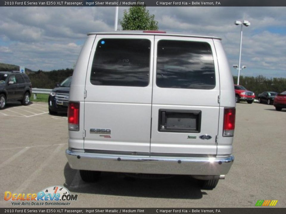 2010 Ford E Series Van E350 XLT Passenger Ingot Silver Metallic / Medium Flint Photo #8