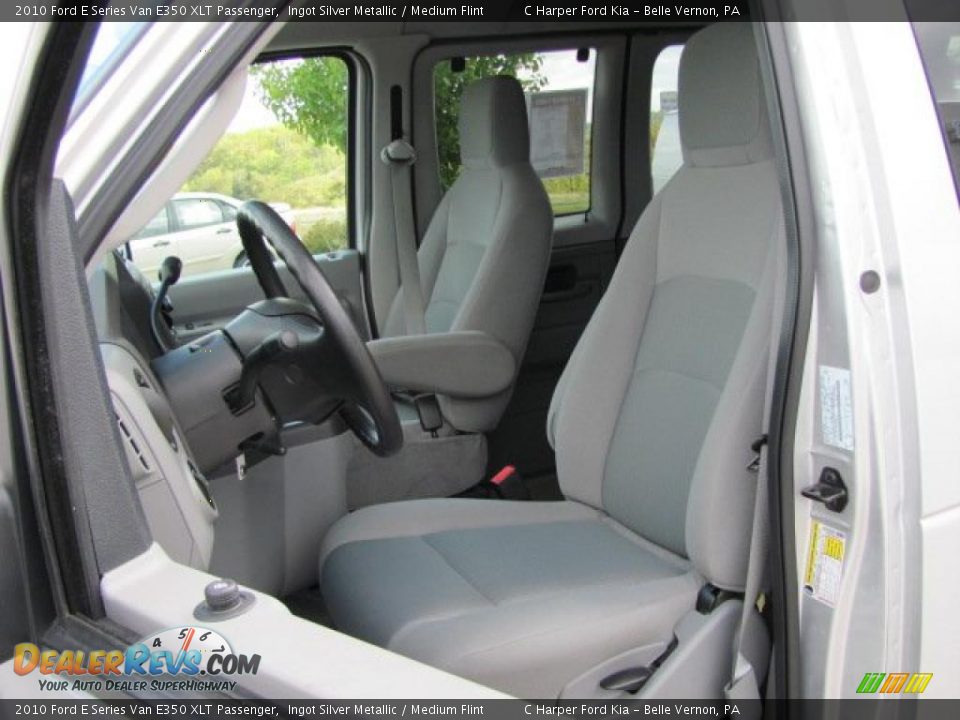 Medium Flint Interior - 2010 Ford E Series Van E350 XLT Passenger Photo #15