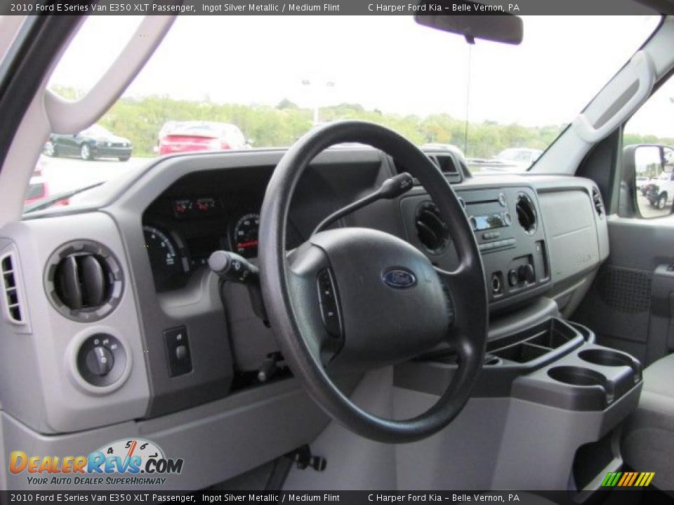 Medium Flint Interior - 2010 Ford E Series Van E350 XLT Passenger Photo #16