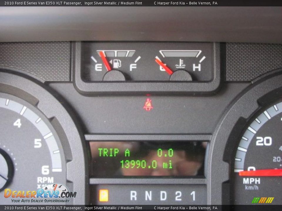 2010 Ford E Series Van E350 XLT Passenger Ingot Silver Metallic / Medium Flint Photo #25