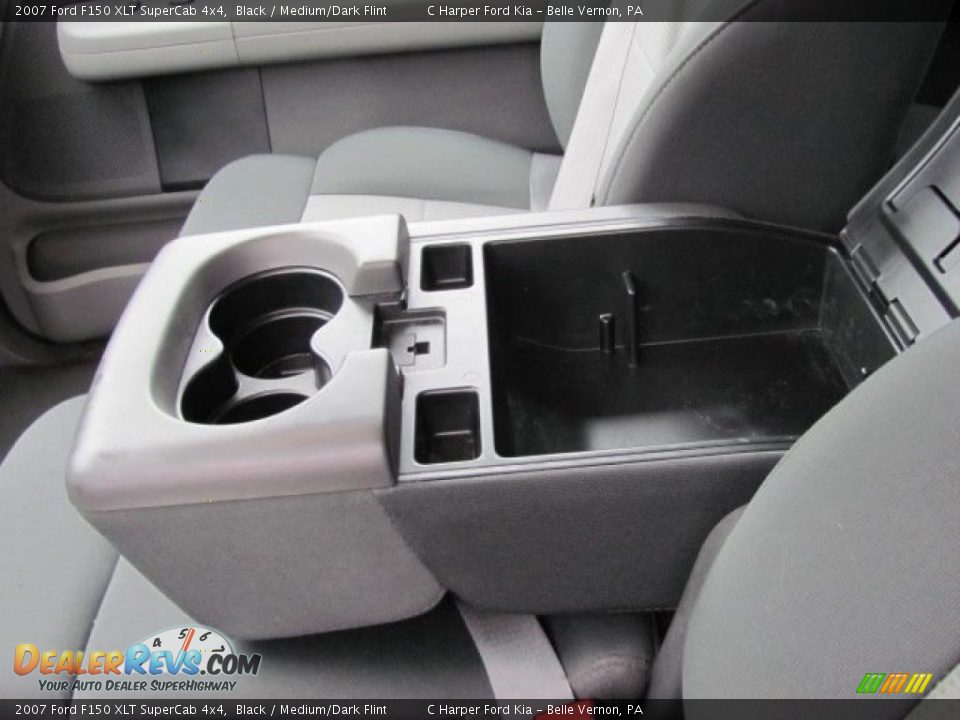 2007 Ford F150 XLT SuperCab 4x4 Black / Medium/Dark Flint Photo #18
