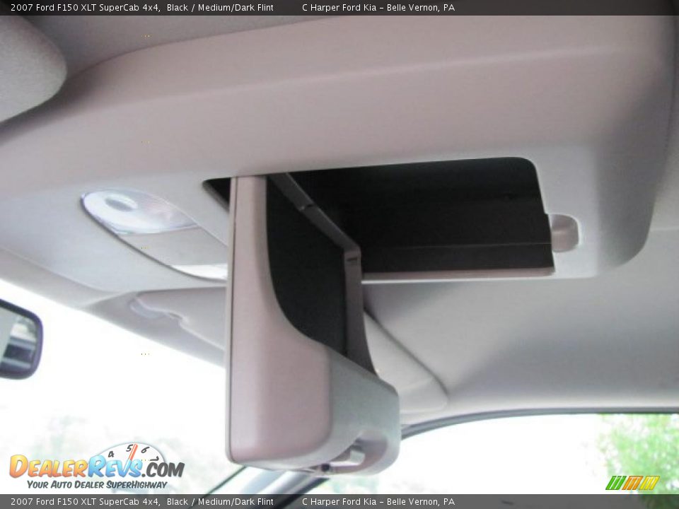 2007 Ford F150 XLT SuperCab 4x4 Black / Medium/Dark Flint Photo #21