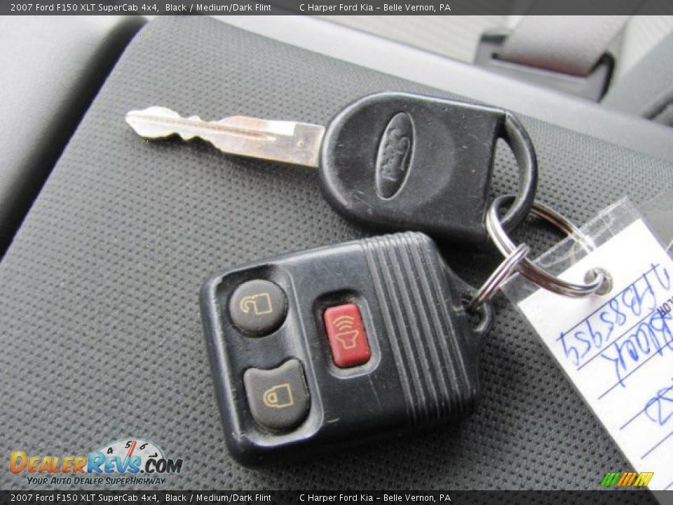 2007 Ford F150 XLT SuperCab 4x4 Black / Medium/Dark Flint Photo #22