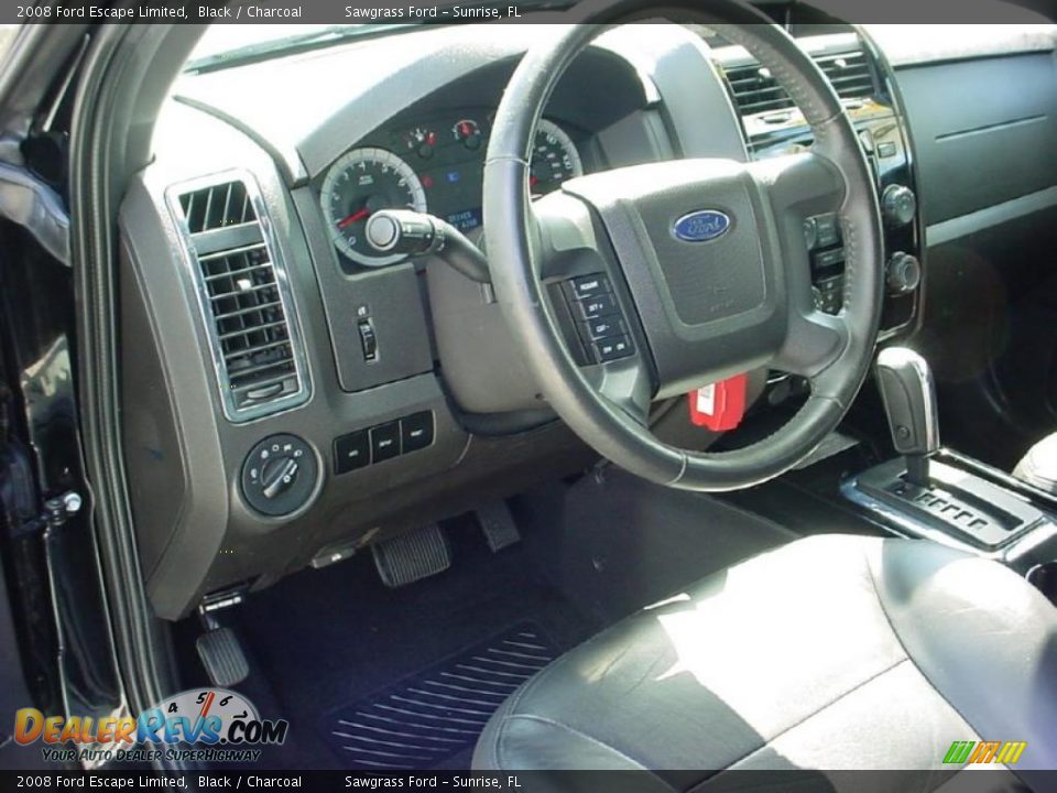 Charcoal Interior 2008 Ford Escape Limited Photo 16