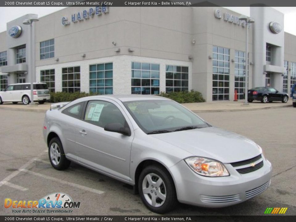 2008 Chevrolet Cobalt LS Coupe Ultra Silver Metallic / Gray Photo #1