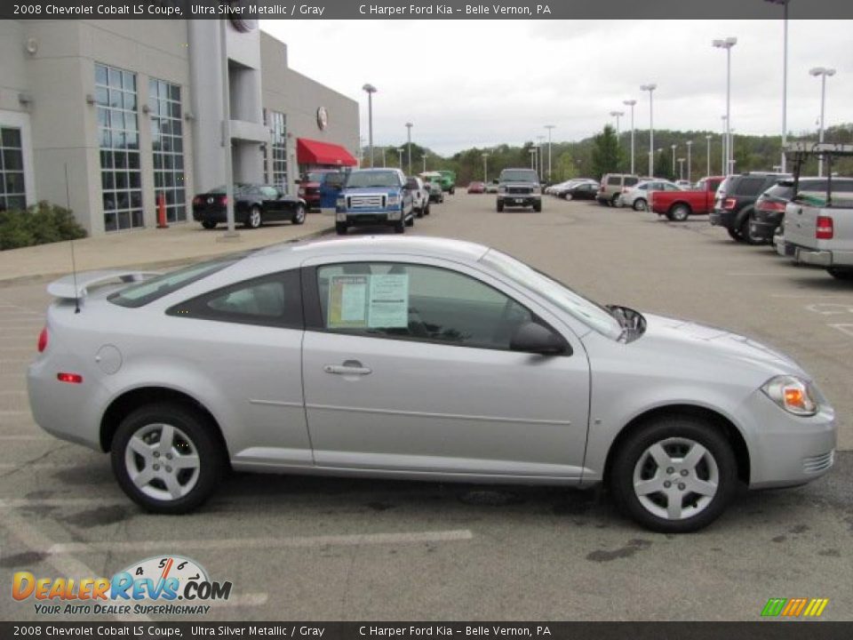 2008 Chevrolet Cobalt LS Coupe Ultra Silver Metallic / Gray Photo #2