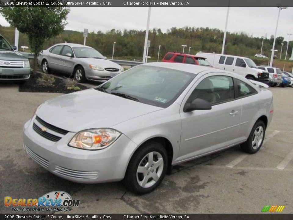 2008 Chevrolet Cobalt LS Coupe Ultra Silver Metallic / Gray Photo #6