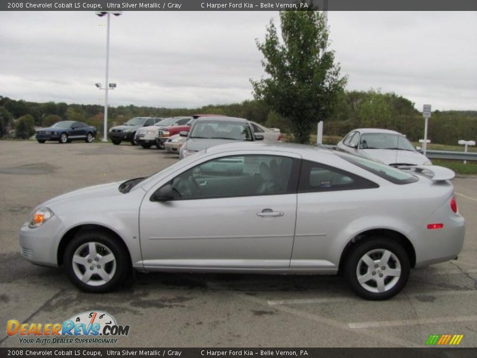 2008 Chevrolet Cobalt LS Coupe Ultra Silver Metallic / Gray Photo #7