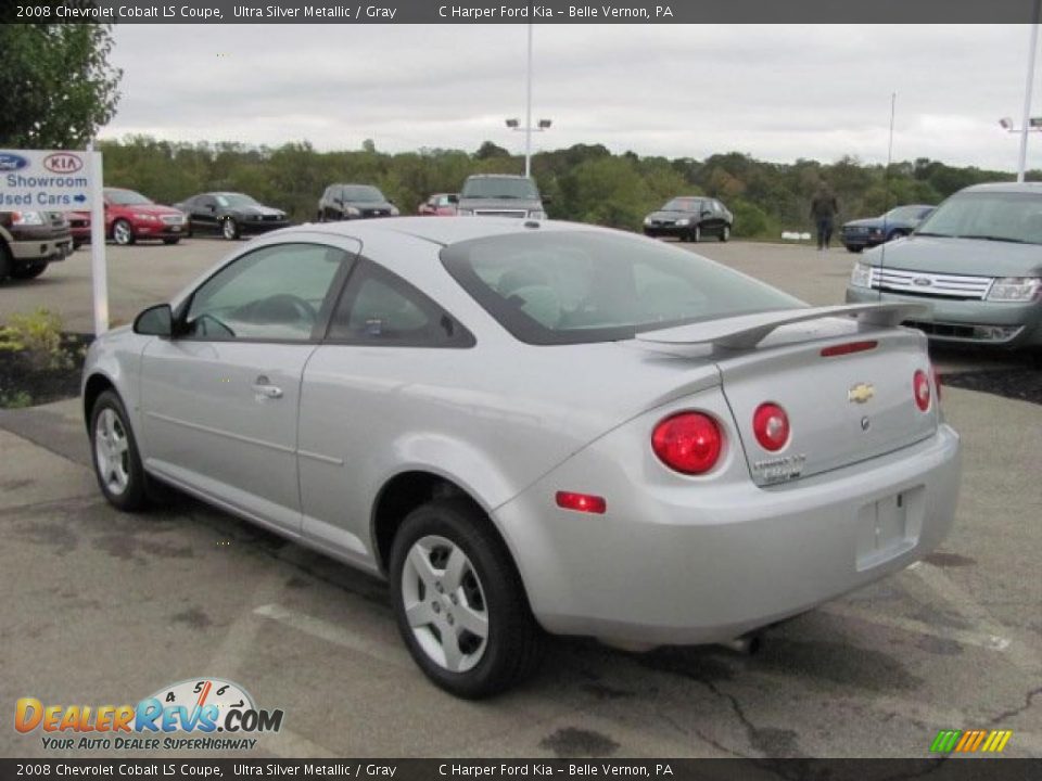 2008 Chevrolet Cobalt LS Coupe Ultra Silver Metallic / Gray Photo #8