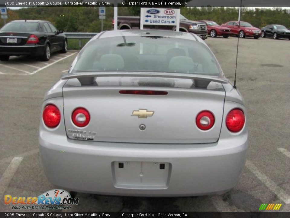 2008 Chevrolet Cobalt LS Coupe Ultra Silver Metallic / Gray Photo #9