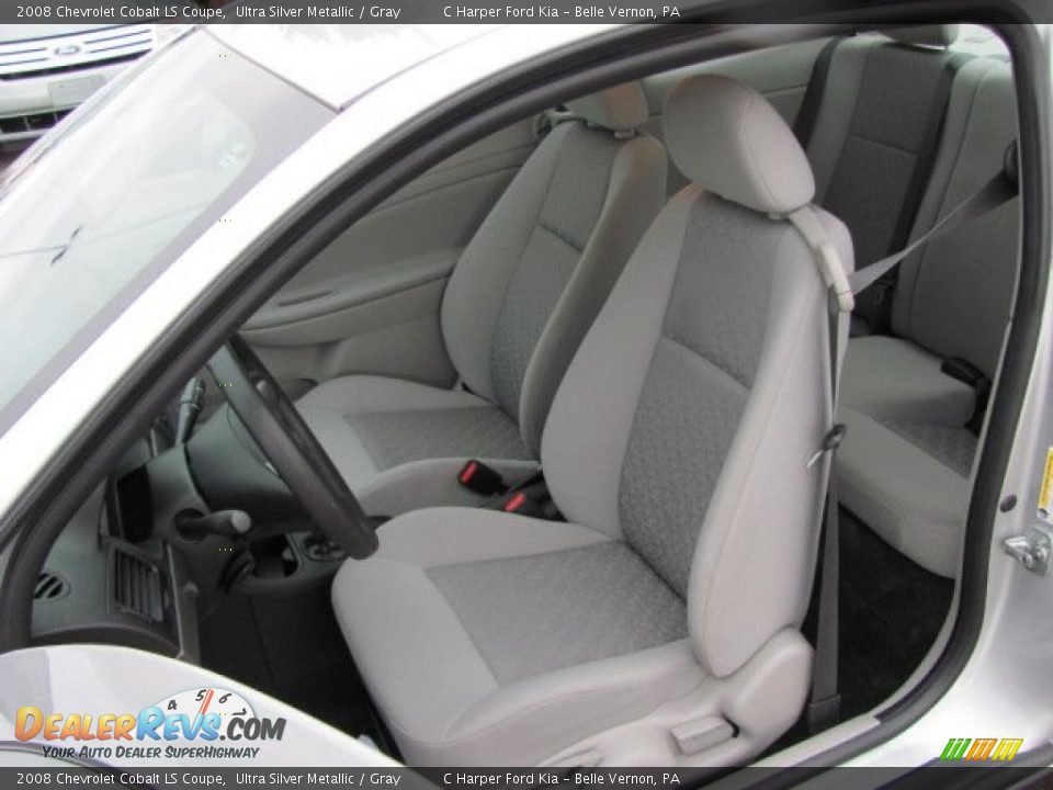 Gray Interior - 2008 Chevrolet Cobalt LS Coupe Photo #12