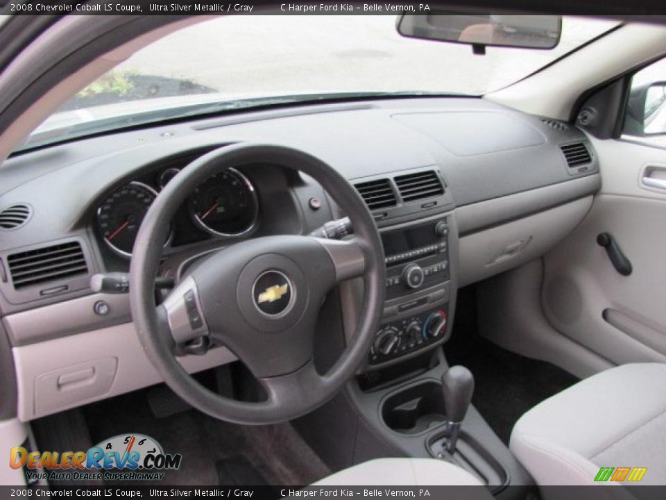 Gray Interior - 2008 Chevrolet Cobalt LS Coupe Photo #14