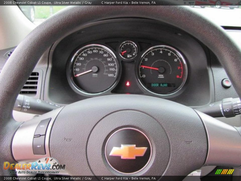 2008 Chevrolet Cobalt LS Coupe Ultra Silver Metallic / Gray Photo #18