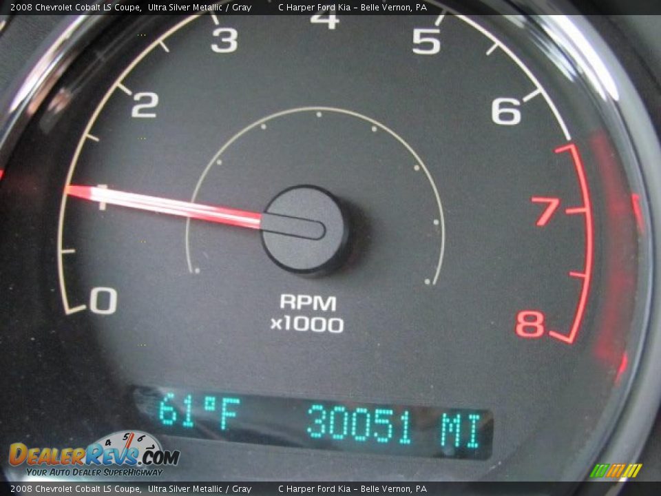 2008 Chevrolet Cobalt LS Coupe Ultra Silver Metallic / Gray Photo #25