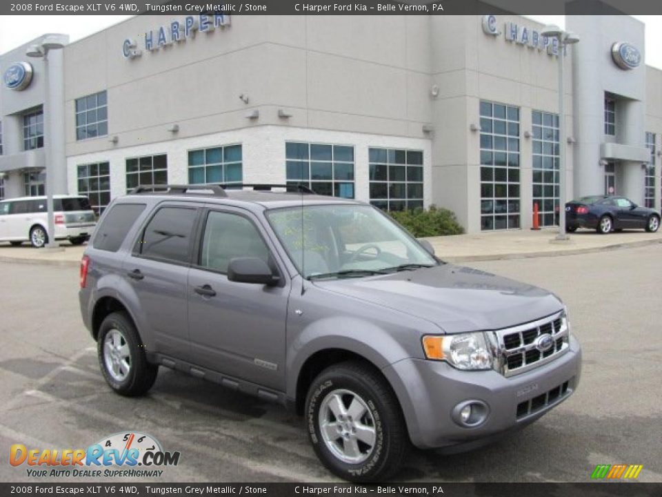 2008 Ford Escape XLT V6 4WD Tungsten Grey Metallic / Stone Photo #1