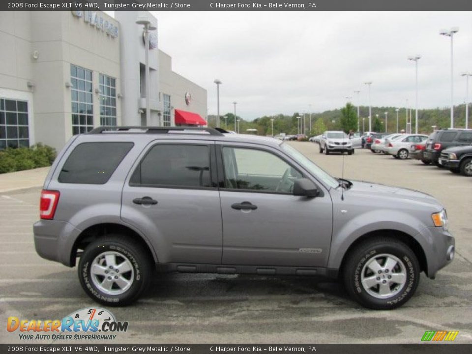 2008 Ford Escape XLT V6 4WD Tungsten Grey Metallic / Stone Photo #2