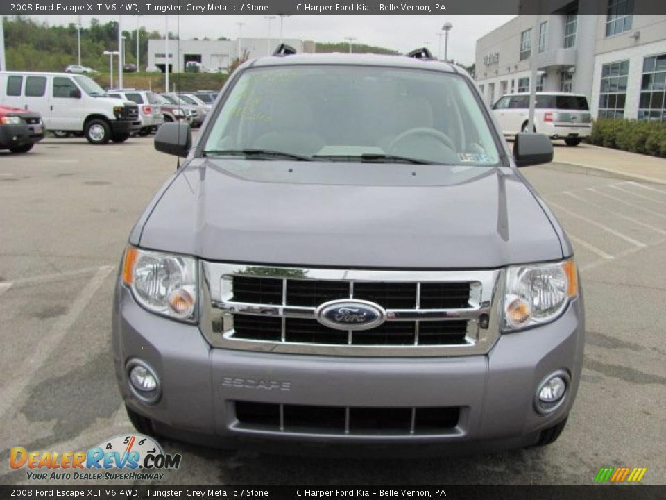 2008 Ford Escape XLT V6 4WD Tungsten Grey Metallic / Stone Photo #4