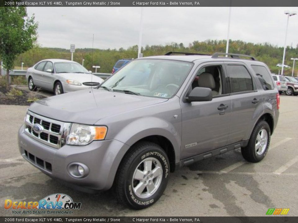 2008 Ford Escape XLT V6 4WD Tungsten Grey Metallic / Stone Photo #5