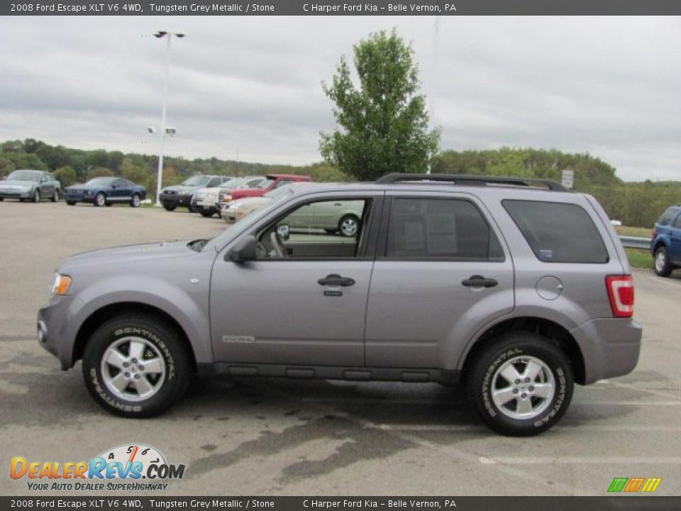 2008 Ford Escape XLT V6 4WD Tungsten Grey Metallic / Stone Photo #6