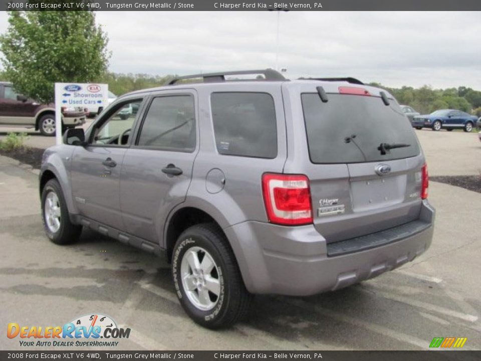 2008 Ford Escape XLT V6 4WD Tungsten Grey Metallic / Stone Photo #7