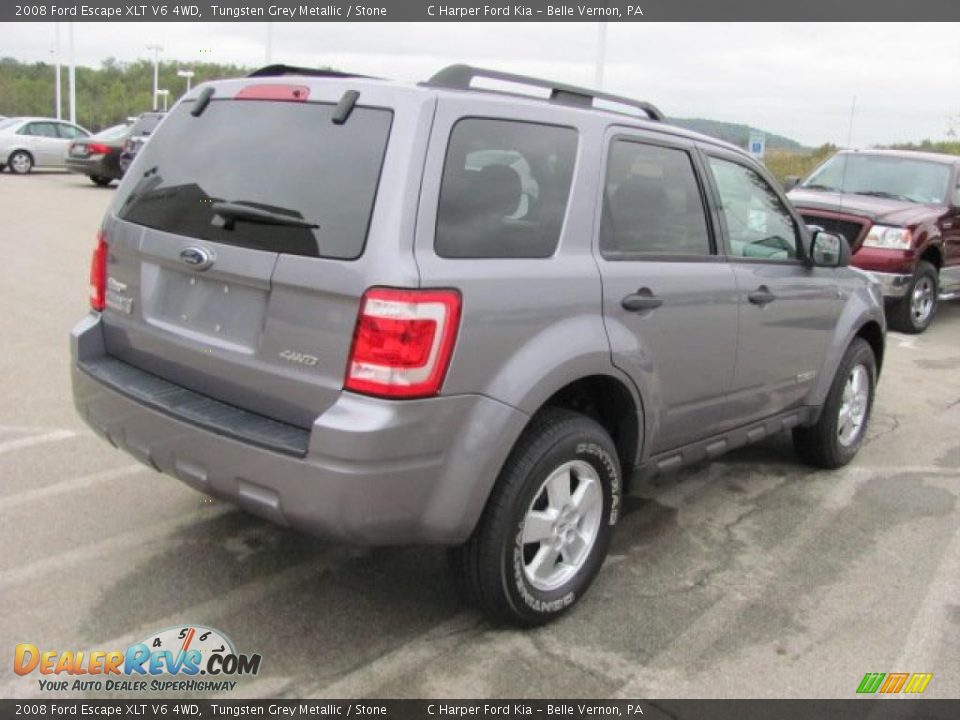 2008 Ford Escape XLT V6 4WD Tungsten Grey Metallic / Stone Photo #9