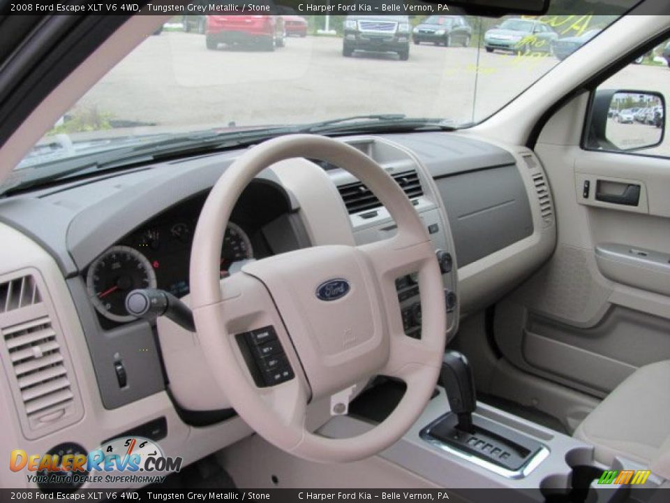 Stone Interior - 2008 Ford Escape XLT V6 4WD Photo #13