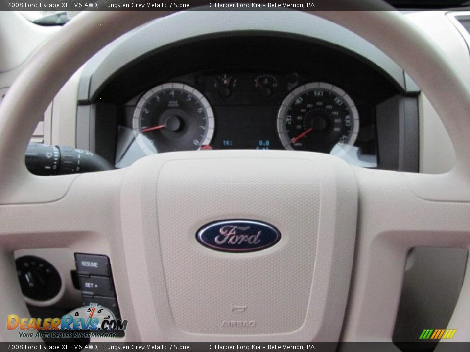 2008 Ford Escape XLT V6 4WD Tungsten Grey Metallic / Stone Photo #17